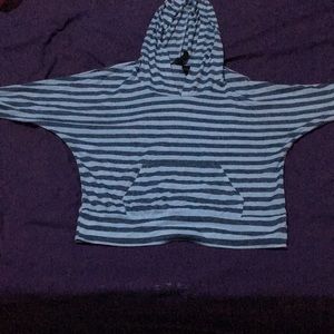 A long sleeve tee with hood